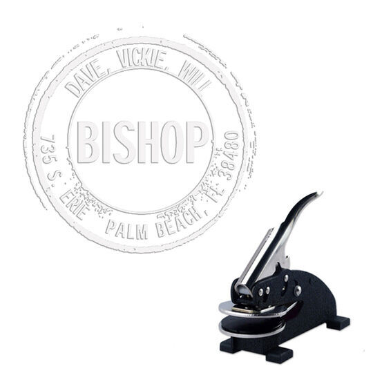 Vintage Bishop Embosser